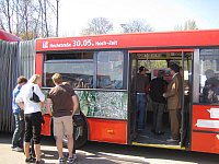 IBA 2010 - der Bus mit den Exponaten der Ausstellung