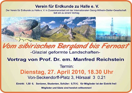 Verein für Erdkunde am 27. April 2010