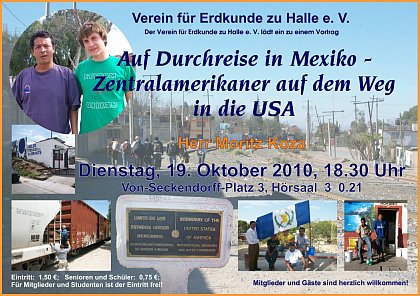 Verein für Erdkunde am 19. Oktober 2010