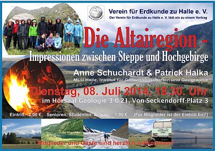 VfE-Vortrag zur Altairegion zwischen Steppe und Hochgebirge